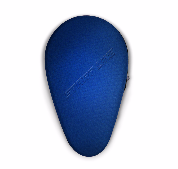 Чехол формованный для двух теннисных ракеток и двух мячей / синий