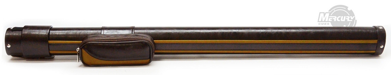 Тубус " Mercury-CLUB" с карманом, коричневый глянец/ желтый