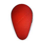 Чехол формованный для двух теннисных ракеток и двух мячей / красный